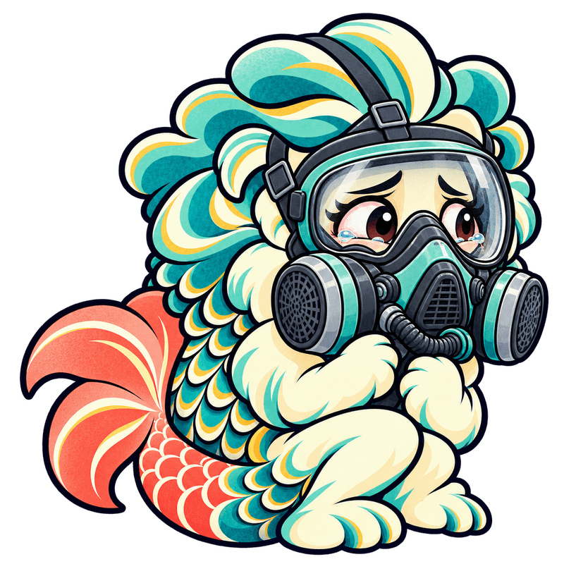 Hazardous: full gas mask